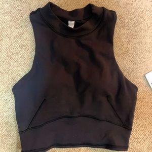 Lulu ever luck and mesh cropped tank